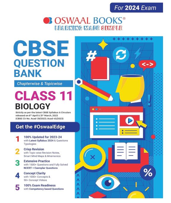 Oswaal CBSE Class 11 Biology Question Bank (2024 Exam)